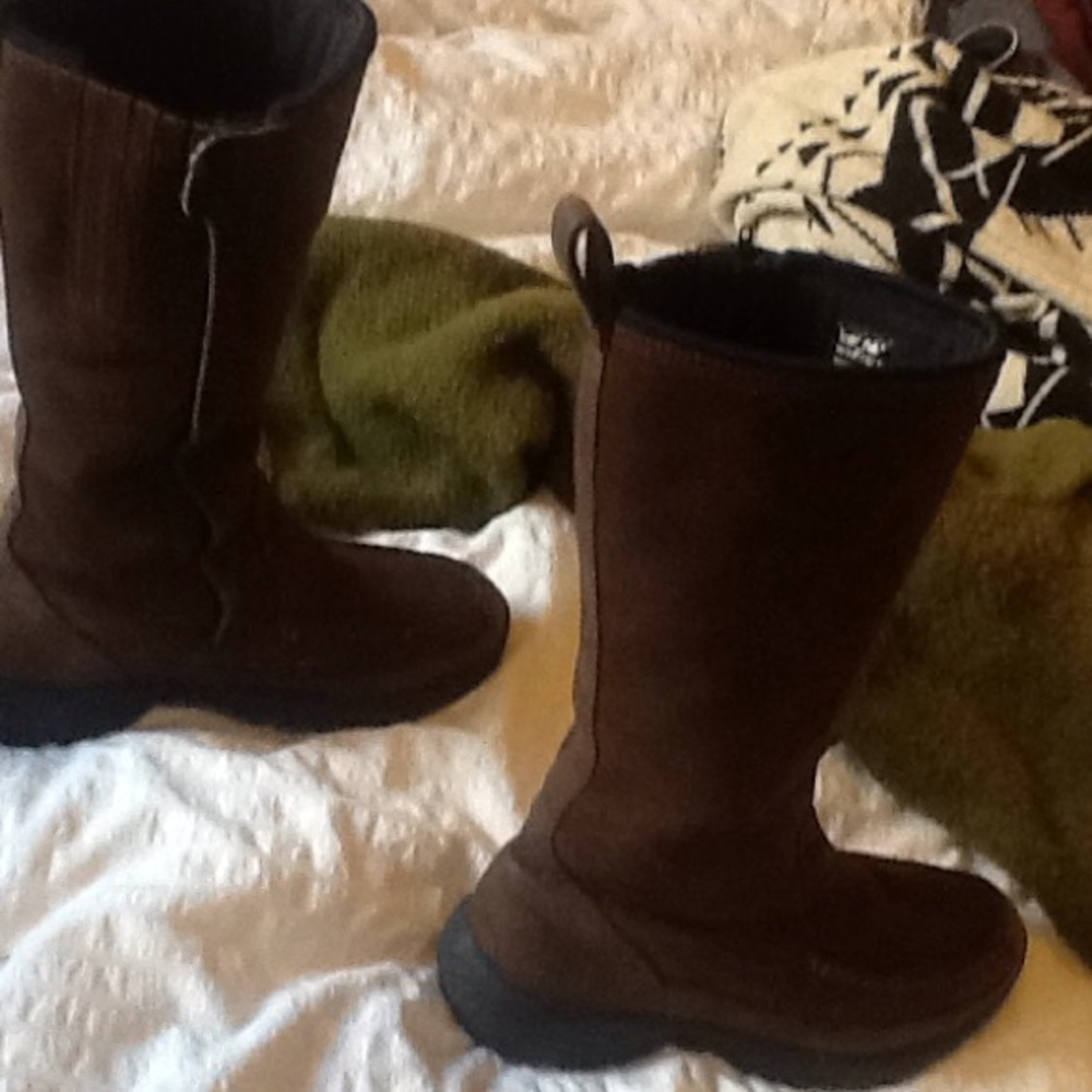 😍 Great Land's End suede moccasin winter boots